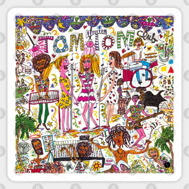 Tom Tom Club Sticker by Pop Fan Shop